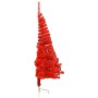 Half artificial Christmas tree with red PVC support 120 cm by vidaXL, Christmas trees - Ref: Foro24-344685, Price: 16,81 €, D...