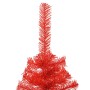 Half artificial Christmas tree with red PVC support 120 cm by vidaXL, Christmas trees - Ref: Foro24-344685, Price: 16,81 €, D...