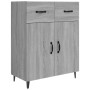 Aparador de madera de ingeniería gris Sonoma 69,5x34x90 cm de vidaXL, Aparadores - Ref: Foro24-817361, Precio: 79,03 €, Descu...