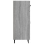 Aparador de madera de ingeniería gris Sonoma 69,5x34x90 cm de vidaXL, Aparadores - Ref: Foro24-817361, Precio: 78,99 €, Descu...