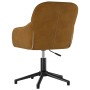 Silla de oficina giratoria de terciopelo marrón de vidaXL, Sillas de oficina - Ref: Foro24-344864, Precio: 90,70 €, Descuento: %