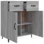 Aparador de madera de ingeniería gris Sonoma 69,5x34x90 cm de vidaXL, Aparadores - Ref: Foro24-817361, Precio: 78,99 €, Descu...