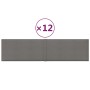 Wandpaneele 12 Stück hellgrauer Stoff 60x15 cm 1,08 m² von vidaXL, Wandverkleidung - Ref: Foro24-344052, Preis: 33,96 €, Raba...