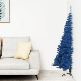 Half artificial Christmas tree with blue PVC support 120 cm by vidaXL, Christmas trees - Ref: Foro24-344680, Price: 17,16 €, ...