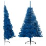 Halbkünstlicher Weihnachtsbaum mit blauem PVC-Träger, 120 cm von vidaXL, Weihnachtsbäume - Ref: Foro24-344680, Preis: 17,91 €...