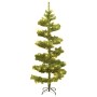 Spiralförmiger Weihnachtsbaum mit Ständer und LED, grünes PVC, 150 cm von vidaXL, Weihnachtsbäume - Ref: Foro24-344650, Preis...