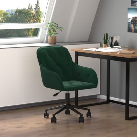 Dark green velvet swivel office chair by vidaXL, Office chairs - Ref: Foro24-344869, Price: 98,99 €, Discount: %