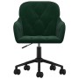 Silla de oficina giratoria de terciopelo verde oscuro de vidaXL, Sillas de oficina - Ref: Foro24-344869, Precio: 95,53 €, Des...