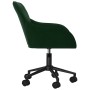 Silla de oficina giratoria de terciopelo verde oscuro de vidaXL, Sillas de oficina - Ref: Foro24-344869, Precio: 95,53 €, Des...