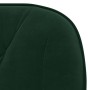 Silla de oficina giratoria de terciopelo verde oscuro de vidaXL, Sillas de oficina - Ref: Foro24-344869, Precio: 95,53 €, Des...