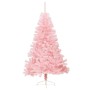 Half artificial Christmas tree with pink PVC support 180 cm by vidaXL, Christmas trees - Ref: Foro24-344672, Price: 32,02 €, ...