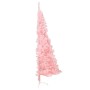 Half artificial Christmas tree with pink PVC support 180 cm by vidaXL, Christmas trees - Ref: Foro24-344672, Price: 32,02 €, ...