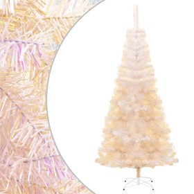 Árbol Navidad artificial puntas iridiscentes PVC blanco 240 cm de vidaXL, Arboles de navidad - Ref: Foro24-344637, Precio: 46...