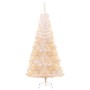 Künstlicher Weihnachtsbaum mit schillernden Spitzen aus weißem PVC, 240 cm von vidaXL, Weihnachtsbäume - Ref: Foro24-344637, ...