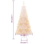 Künstlicher Weihnachtsbaum mit schillernden Spitzen aus weißem PVC, 240 cm von vidaXL, Weihnachtsbäume - Ref: Foro24-344637, ...