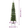 Schmaler künstlicher Weihnachtsbaum mit PE-Stütze 240 cm von vidaXL, Weihnachtsbäume - Ref: Foro24-344647, Preis: 82,47 €, Ra...