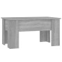 Sonoma gray plywood coffee table 79x49x41 cm by vidaXL, Coffee table - Ref: Foro24-819282, Price: 61,99 €, Discount: %