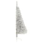 Halber künstlicher Weihnachtsbaum und silberne PVC-Stütze 120 cm von vidaXL, Weihnachtsbäume - Ref: Foro24-344695, Preis: 19,...