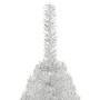 Halber künstlicher Weihnachtsbaum und silberne PVC-Stütze 120 cm von vidaXL, Weihnachtsbäume - Ref: Foro24-344695, Preis: 19,...