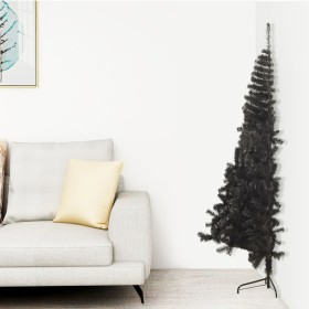 Half artificial Christmas tree with black PVC support 120 cm by vidaXL, Christmas trees - Ref: Foro24-344675, Price: 19,25 €,...