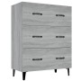 Aparador de madera de ingeniería gris Sonoma 69,5x34x90 cm de vidaXL, Aparadores - Ref: Foro24-817349, Precio: 92,26 €, Descu...