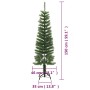 Árbol de Navidad artificial estrecho con soporte PE 150 cm de vidaXL, Arboles de navidad - Ref: Foro24-344644, Precio: 35,31 ...