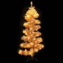 Spiralförmiger Weihnachtsbaum mit Ständer und LEDs aus weißem PVC, 180 cm von vidaXL, Weihnachtsbäume - Ref: Foro24-344654, P...