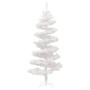 Spiralförmiger Weihnachtsbaum mit Ständer und LEDs aus weißem PVC, 180 cm von vidaXL, Weihnachtsbäume - Ref: Foro24-344654, P...