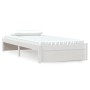 Solid white pine wood bed frame 90x200 cm by vidaXL, Beds and slatted bases - Ref: Foro24-833236, Price: 129,11 €, Discount: %