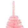 Half artificial Christmas tree with pink PVC support 240 cm by vidaXL, Christmas trees - Ref: Foro24-344674, Price: 38,73 €, ...