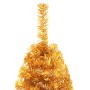 Half artificial Christmas tree with golden PVC support 180 cm by vidaXL, Christmas trees - Ref: Foro24-344692, Price: 24,21 €...