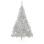 Half artificial Christmas tree and silver PVC support 180 cm by vidaXL, Christmas trees - Ref: Foro24-344697, Price: 26,79 €,...