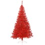 Half artificial Christmas tree with red PVC support 240 cm by vidaXL, Christmas trees - Ref: Foro24-344689, Price: 37,75 €, D...