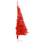 Half artificial Christmas tree with red PVC support 240 cm by vidaXL, Christmas trees - Ref: Foro24-344689, Price: 37,75 €, D...