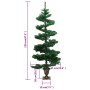 Spiral Christmas tree with pot and LED green PVC 120 cm by vidaXL, Christmas trees - Ref: Foro24-344649, Price: 29,99 €, Disc...