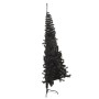 Medio árbol de Navidad artificial con soporte PVC negro 180 cm de vidaXL, Arboles de navidad - Ref: Foro24-344677, Precio: 29...