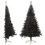 Half artificial Christmas tree with black PVC support 240 cm by vidaXL, Christmas trees - Ref: Foro24-344679, Price: 38,73 €,...