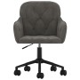 Silla de oficina giratoria de terciopelo gris oscuro de vidaXL, Sillas de oficina - Ref: Foro24-344868, Precio: 87,99 €, Desc...