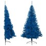 Half artificial Christmas tree with blue PVC support 240 cm by vidaXL, Christmas trees - Ref: Foro24-344684, Price: 36,99 €, ...