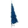 Half artificial Christmas tree with blue PVC support 210 cm by vidaXL, Christmas trees - Ref: Foro24-344683, Price: 30,26 €, ...