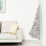 Medio árbol de Navidad artificial y soporte PVC plateado 240 cm de vidaXL, Arboles de navidad - Ref: Foro24-344699, Precio: 3...