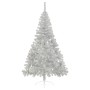 Half artificial Christmas tree and silver PVC support 210 cm by vidaXL, Christmas trees - Ref: Foro24-344698, Price: 31,99 €,...