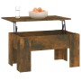 Mesa de centro madera de ingeniería roble ahumado 79x49x41 cm de vidaXL, Mesas de centro - Ref: Foro24-819281, Precio: 61,41 ...