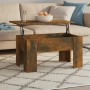 Engineered wood smoked oak coffee table 79x49x41 cm by vidaXL, Coffee table - Ref: Foro24-819281, Price: 61,41 €, Discount: %