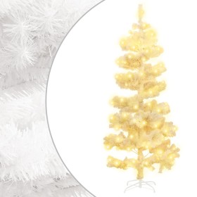 Árbol de Navidad espiral con soporte y LEDs blanco PVC 150 cm de vidaXL, Arboles de navidad - Ref: Foro24-344653, Precio: 38,...