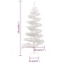 Spiral Christmas tree with stand and LEDs white PVC 150 cm by vidaXL, Christmas trees - Ref: Foro24-344653, Price: 38,38 €, D...