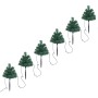 Árboles de Navidad para caminos 6 uds PVC 45 LED blanco cálido de vidaXL, Arboles de navidad - Ref: Foro24-344658, Precio: 41...