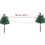 Árboles de Navidad para caminos 6 uds PVC 45 LED blanco cálido de vidaXL, Arboles de navidad - Ref: Foro24-344658, Precio: 41...