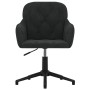 Black velvet swivel office chair by vidaXL, Office chairs - Ref: Foro24-344862, Price: 105,99 €, Discount: %