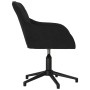 Black velvet swivel office chair by vidaXL, Office chairs - Ref: Foro24-344862, Price: 105,99 €, Discount: %